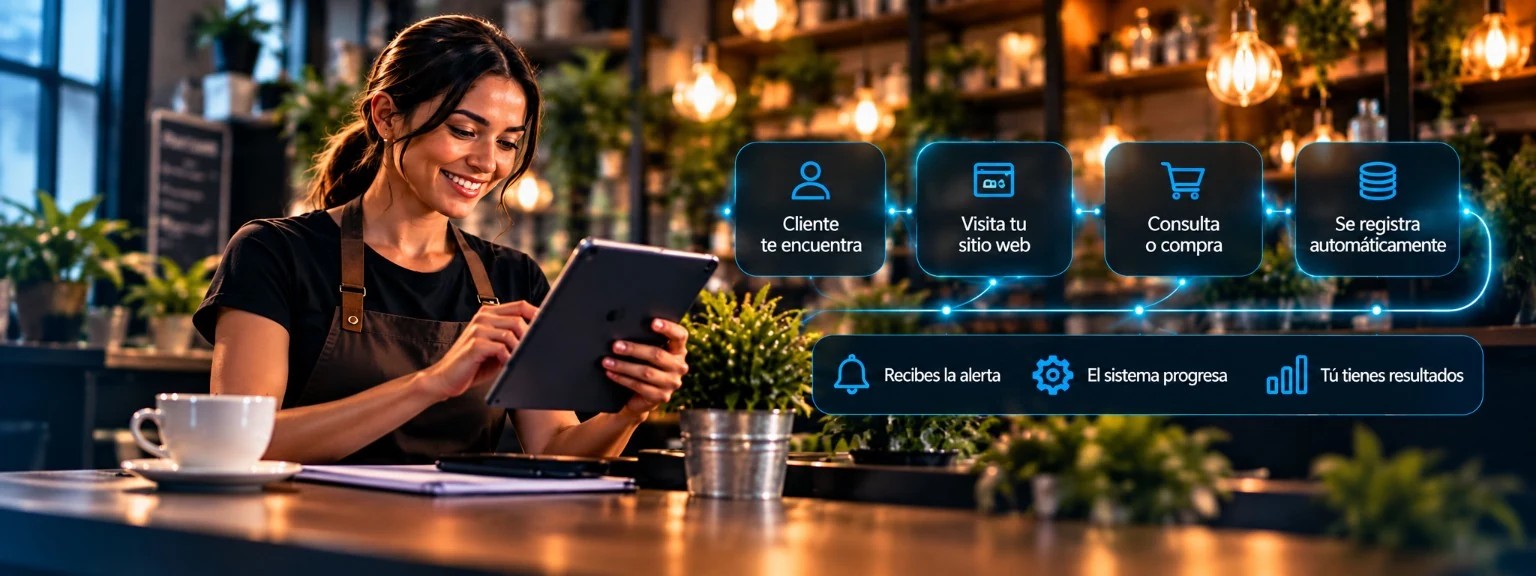 Flujo digital para clientes y negocios